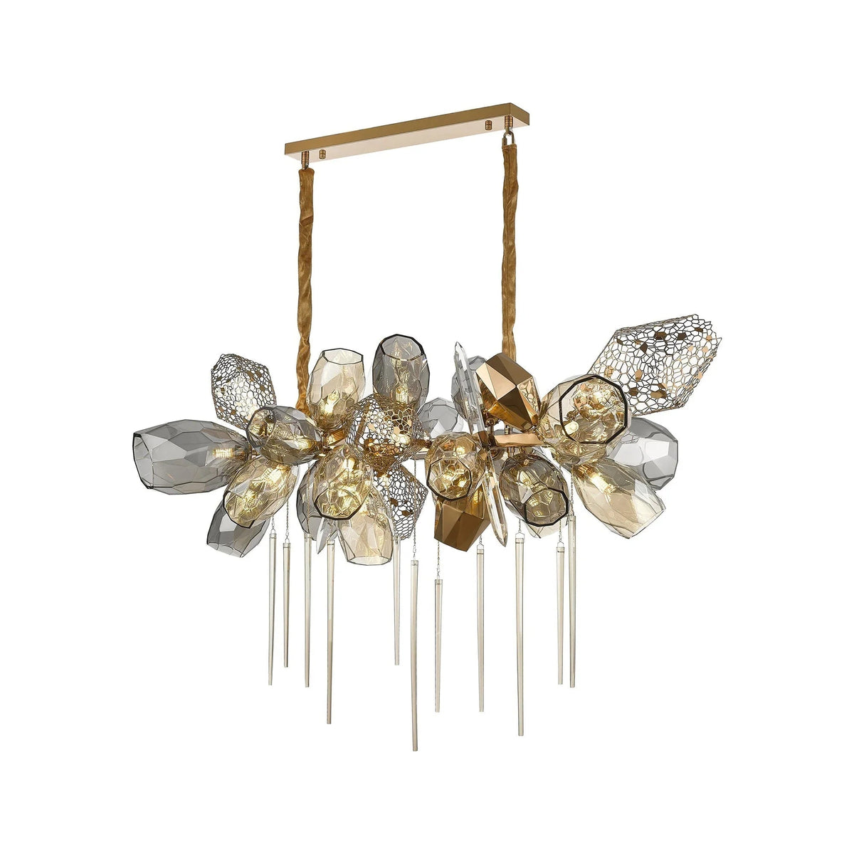 Britannica Glass Chandelier Horizontal