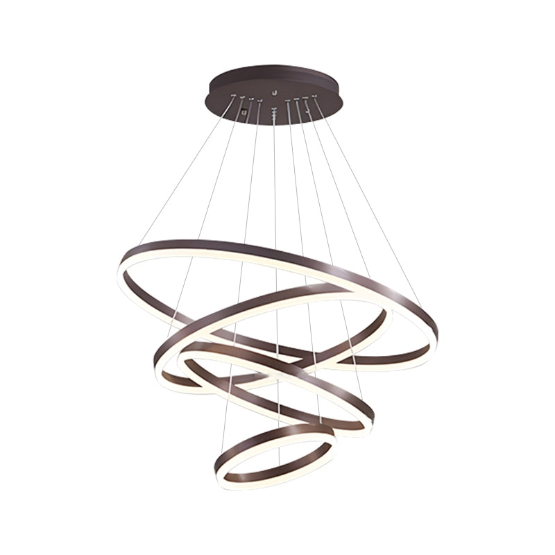Tiered Ring Chandelier with Multi-Layer Rings – detail 20