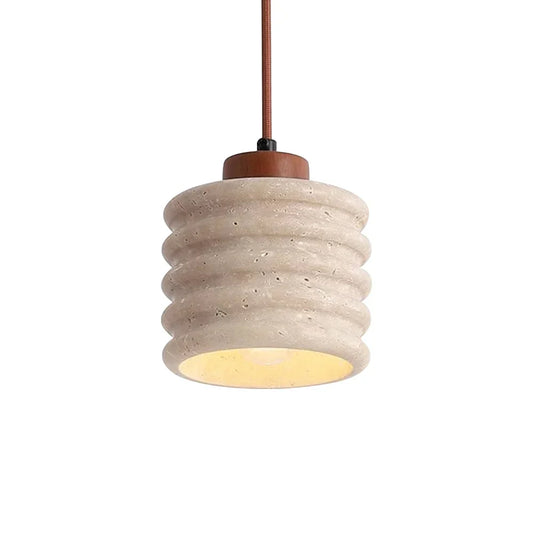 Candeeiro Column Travertine Pendant Lamp