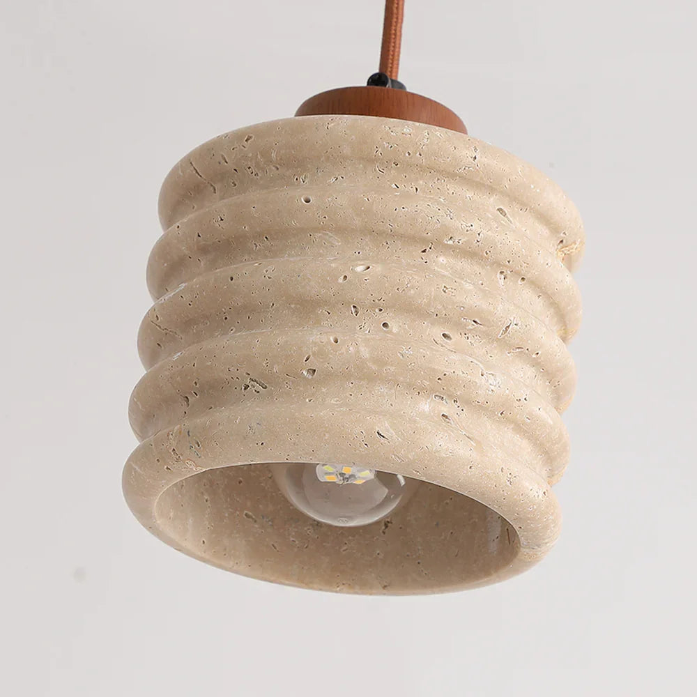 Candeeiro Column Travertine Pendant Lamp – Travertine detail 16
