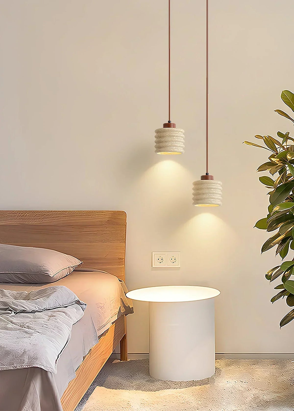 Candeeiro Column Travertine Pendant Lamp – Travertine detail 12