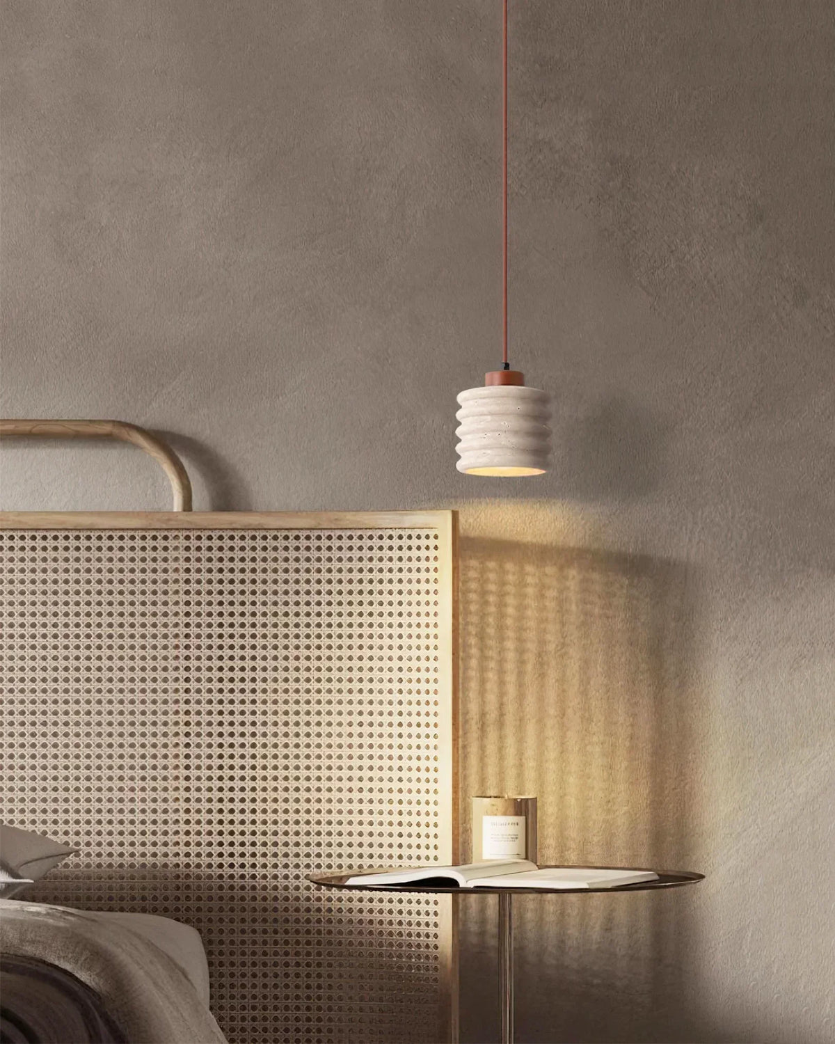 Candeeiro Column Travertine Pendant Lamp – Travertine detail 9