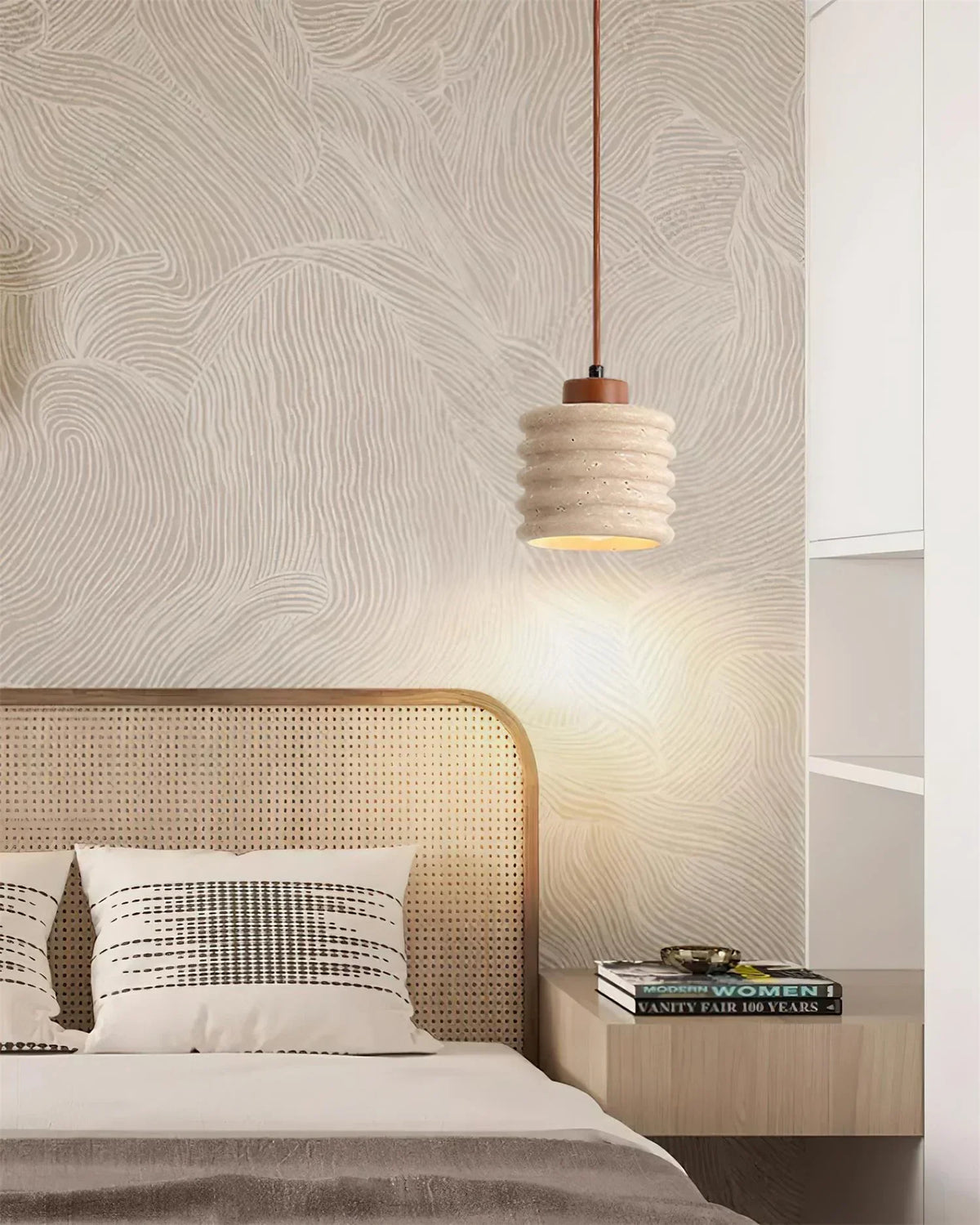 Candeeiro Column Travertine Pendant Lamp – Travertine detail 7