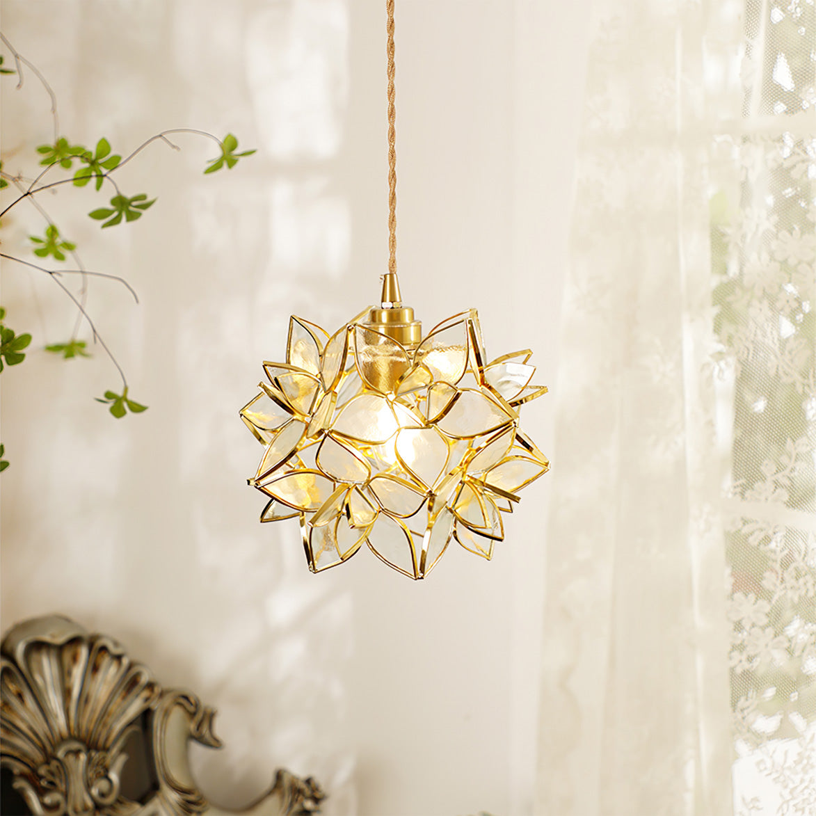 Capiz Pendant Lamp for Dining Table