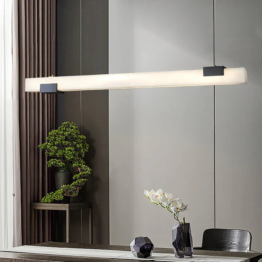 Cary Alabaster Strip Pendant Light – Alabaster detail 3