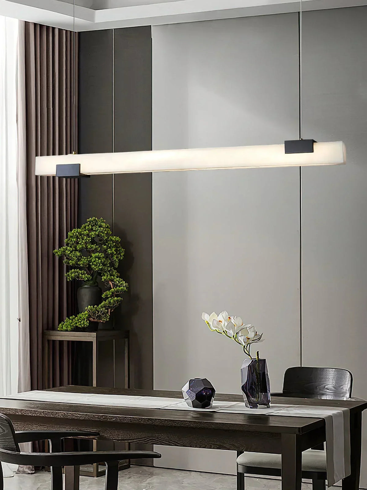 Cary Alabaster Strip Pendant Light – Alabaster detail 14