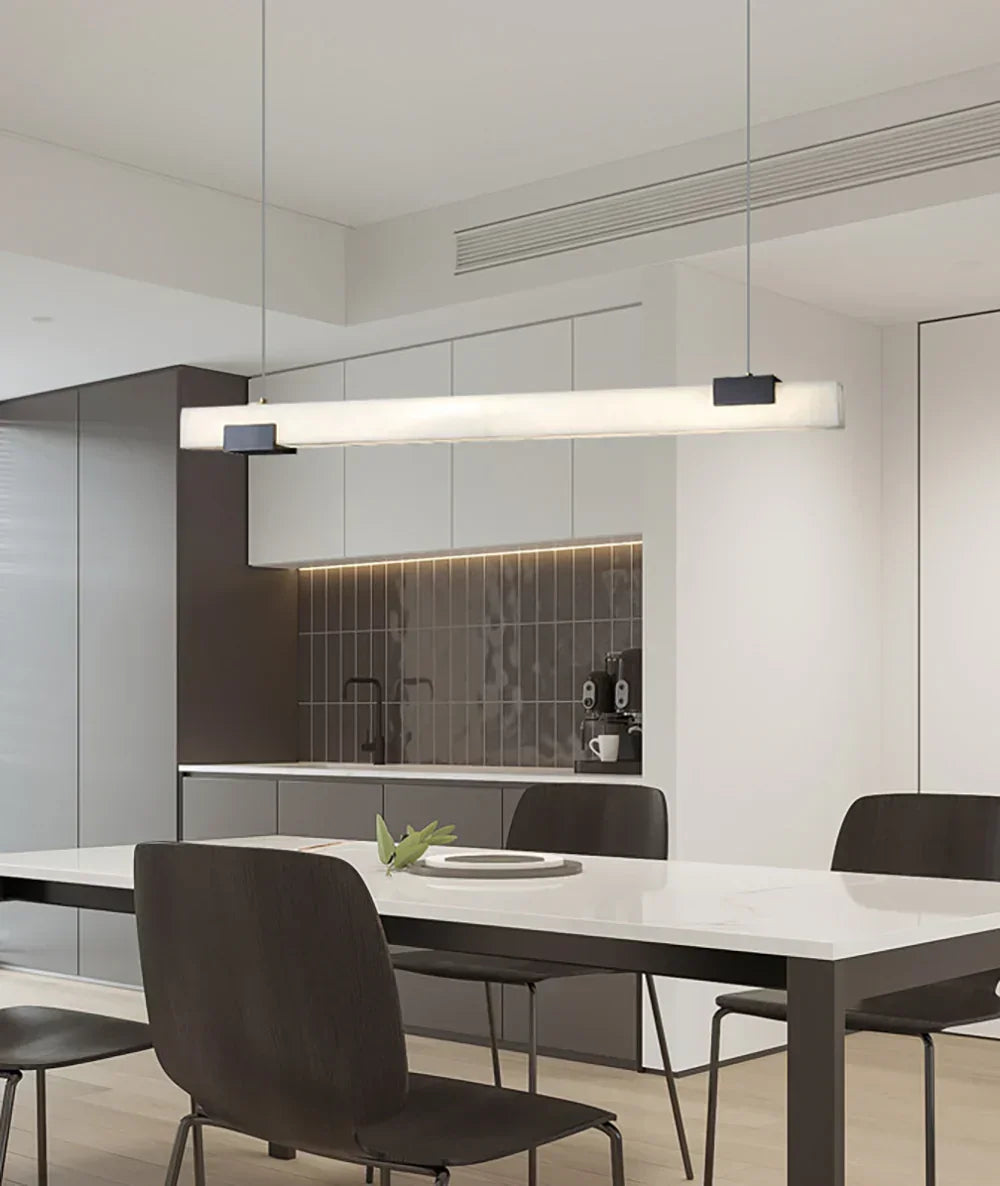 Cary Alabaster Strip Pendant Light – Alabaster detail 6
