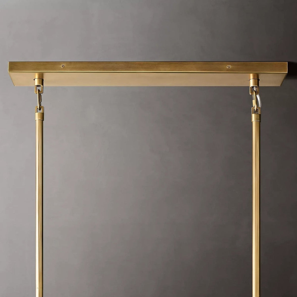 Chiara Glass Tiered Rectangular Chandelier – Glass detail 5