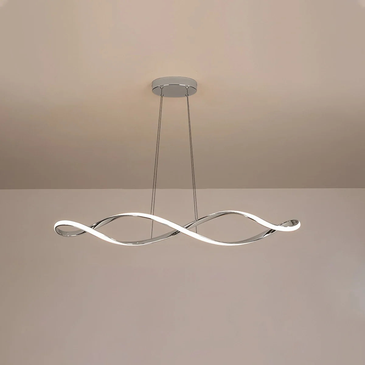 Linear Twist Pendant Light for Dining Room – detail 7