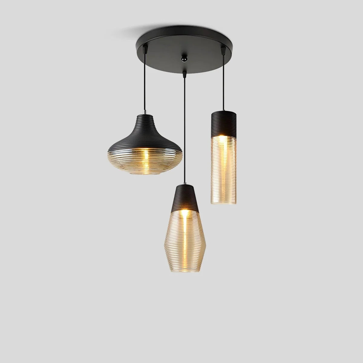 Industrial Style Glass Pendant Light for Kitchen – Glass detail 13