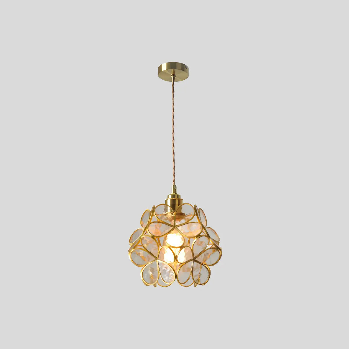Cherry Blossom Stained Glass Pendant Light – Glass detail 11