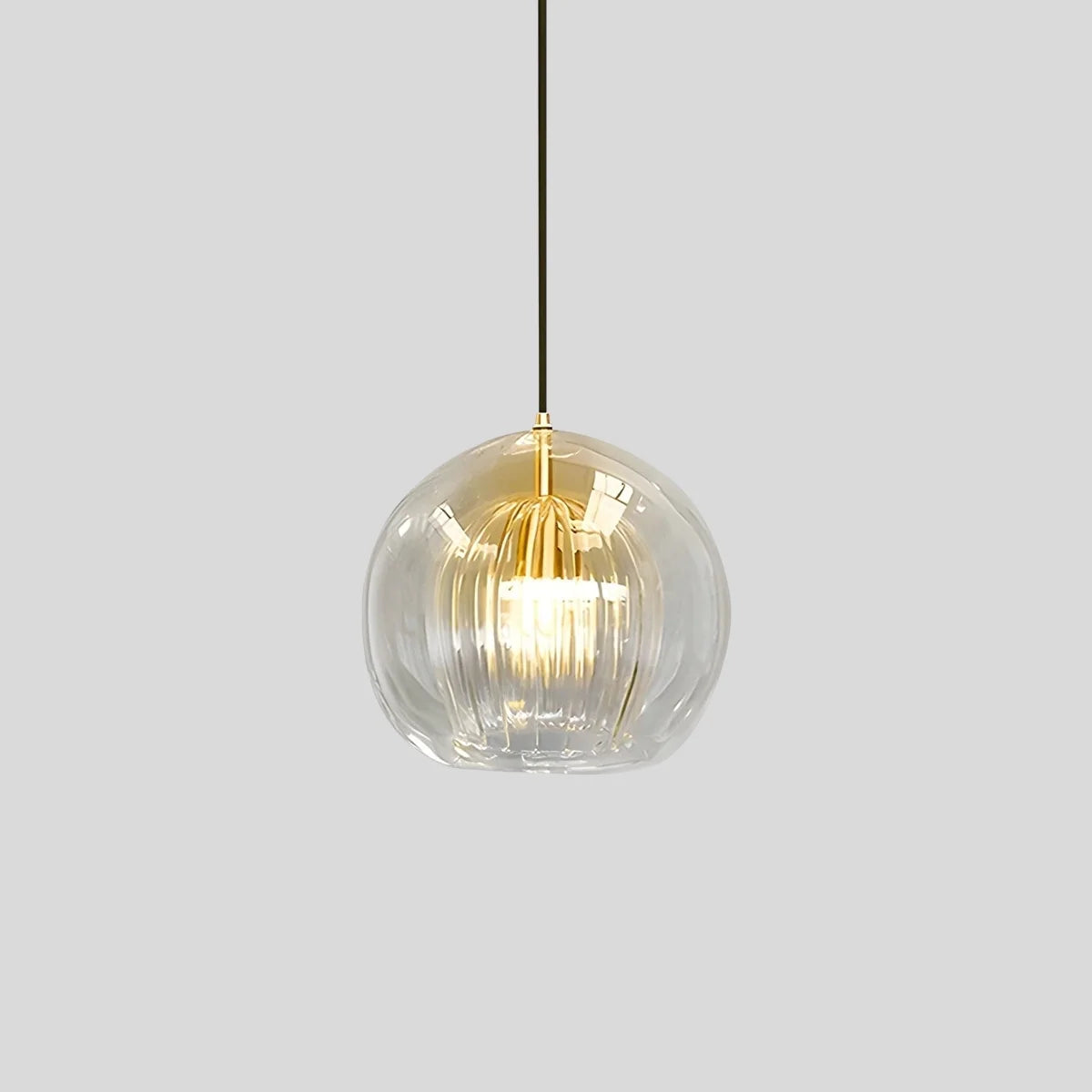 Nordic Glass Globe Pendant Light for Modern Interiors – Glass detail 3