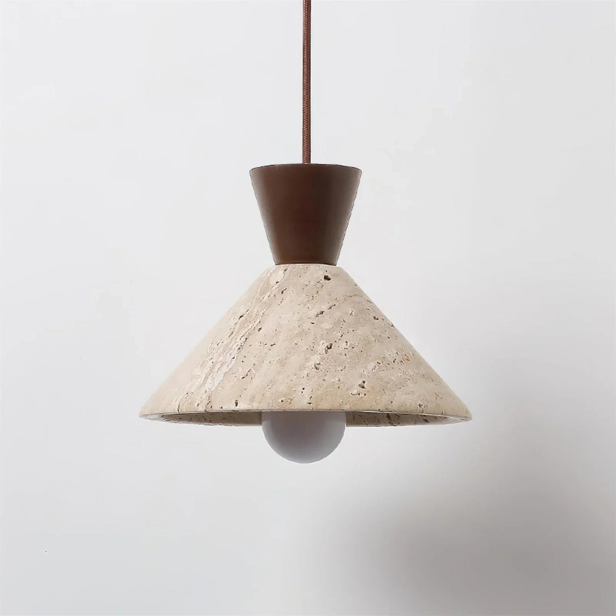 Cone Forma Travertine Pendant Lamp – Travertine detail 10