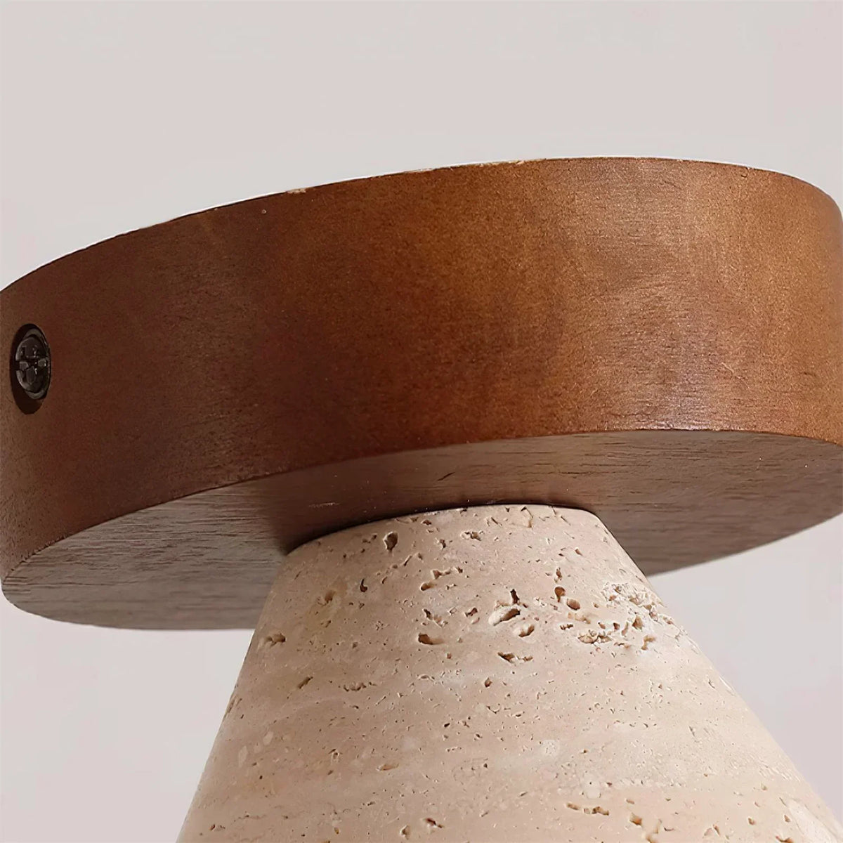 Cone Kayla Travertine Ceiling Light – Travertine detail 9