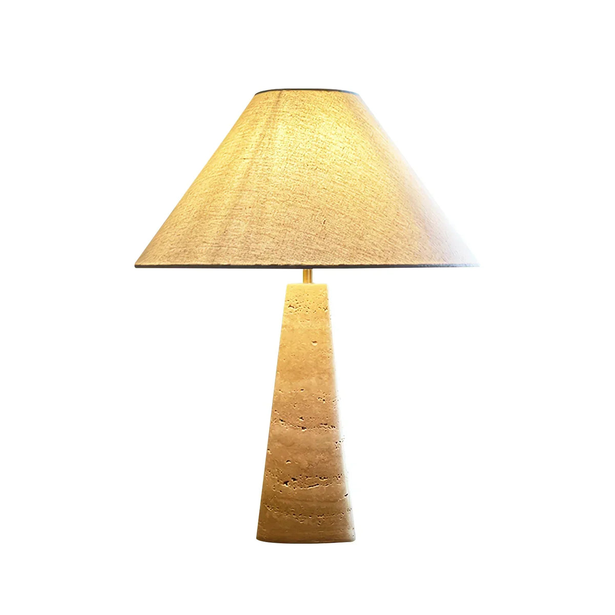 Cone Lulu Travertine Table Lamp – Travertine detail 12