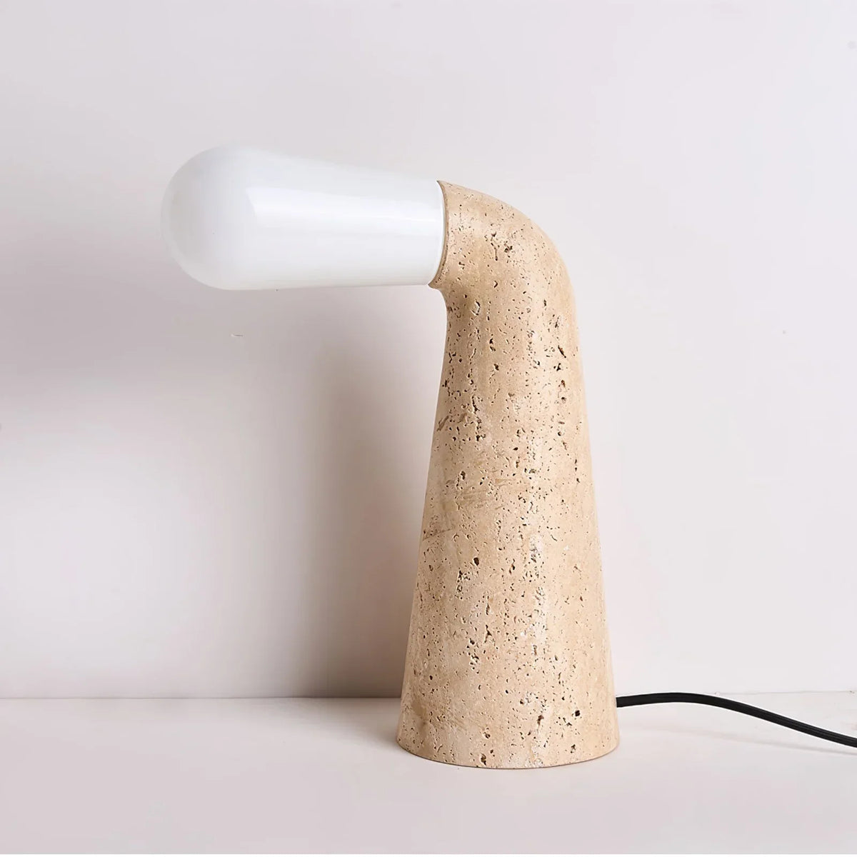 Cone Nilo Travertine Table Lamp – Travertine detail 9