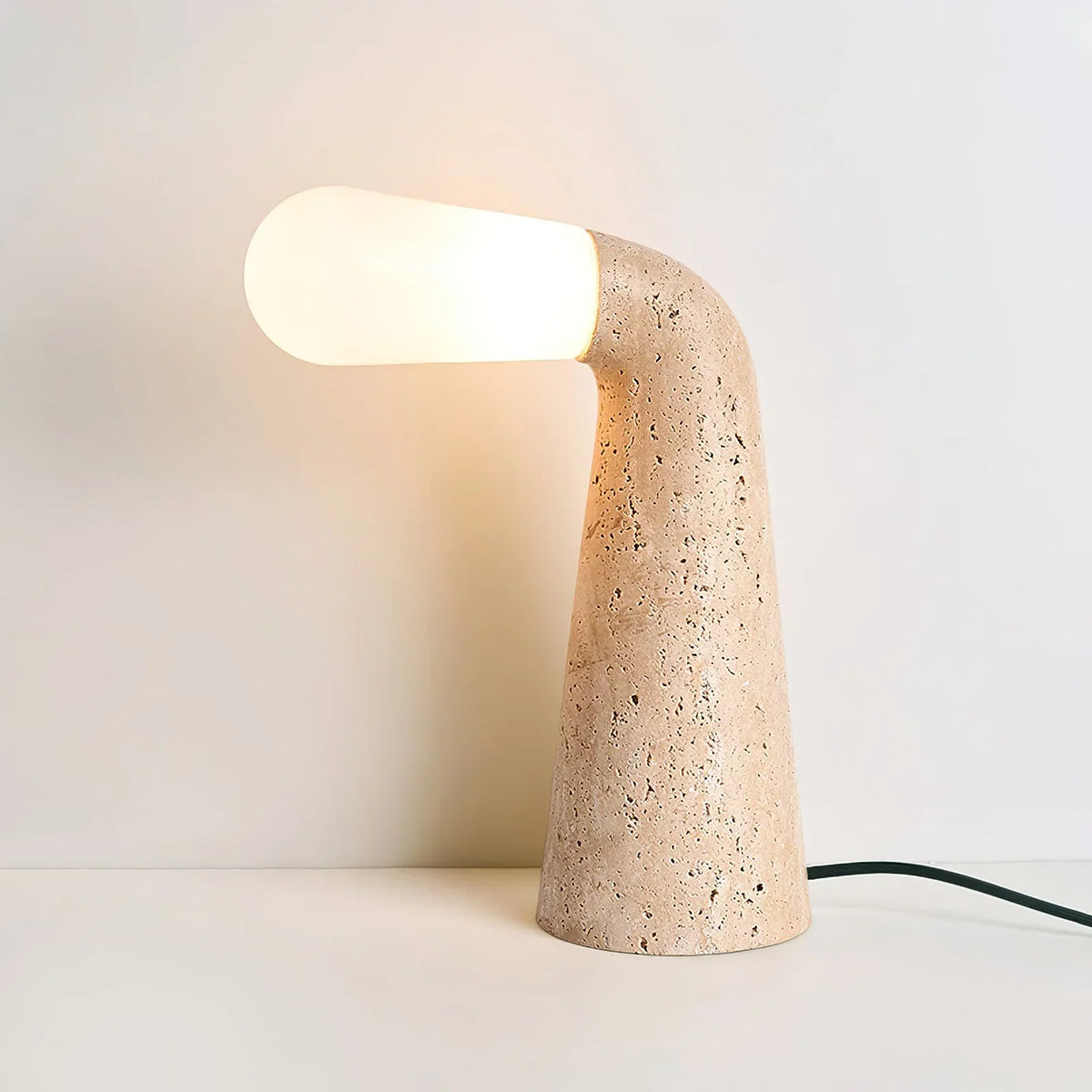 Cone Nilo Travertine Table Lamp – Travertine detail 8