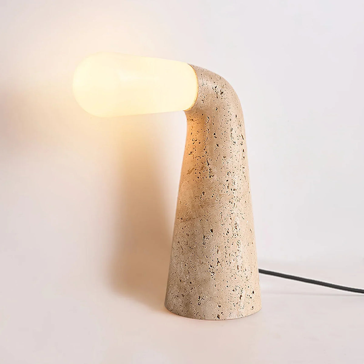 Cone Nilo Travertine Table Lamp – Travertine detail 10