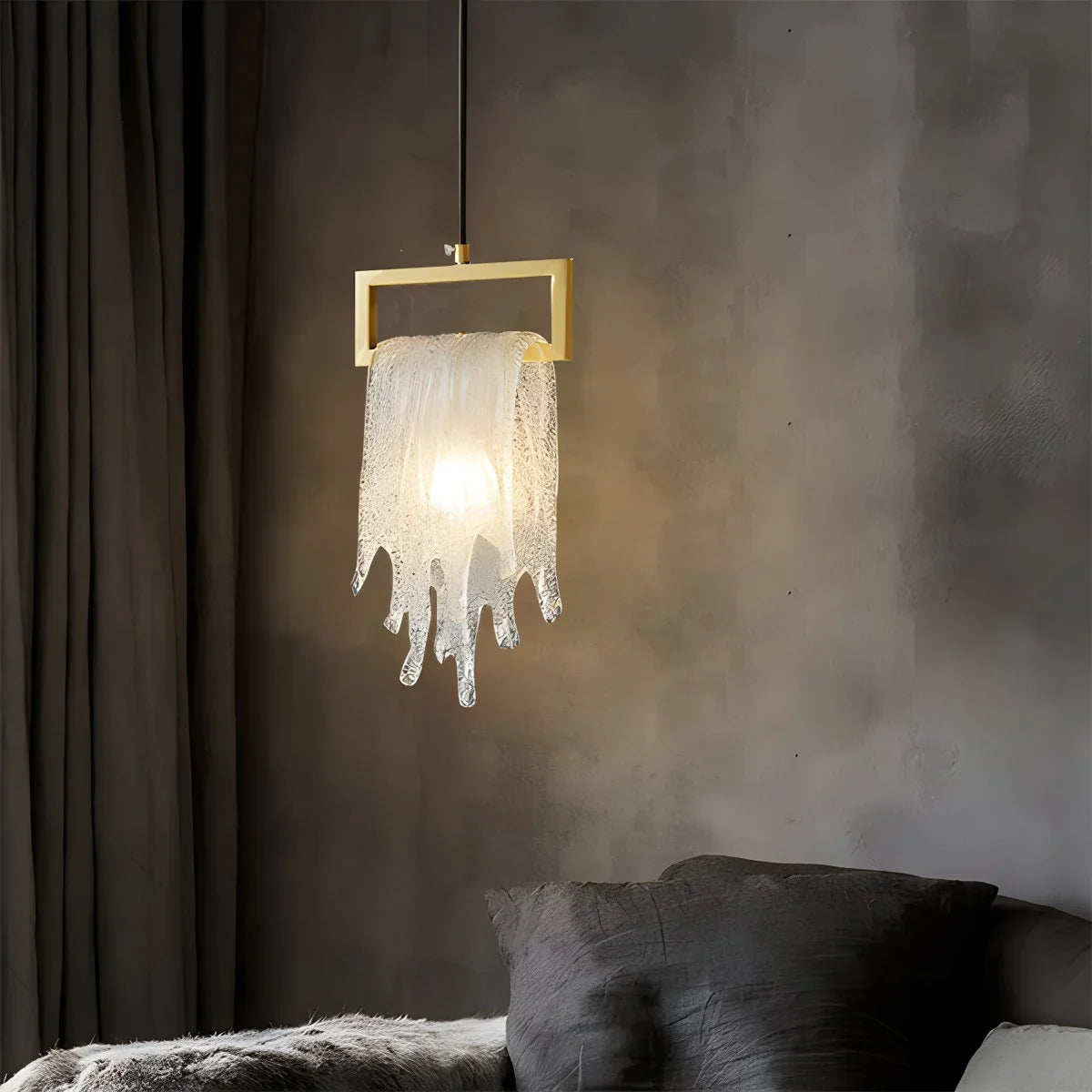 Copper Crystal Pendant Light Multiple Styles Available – Crystal detail 8