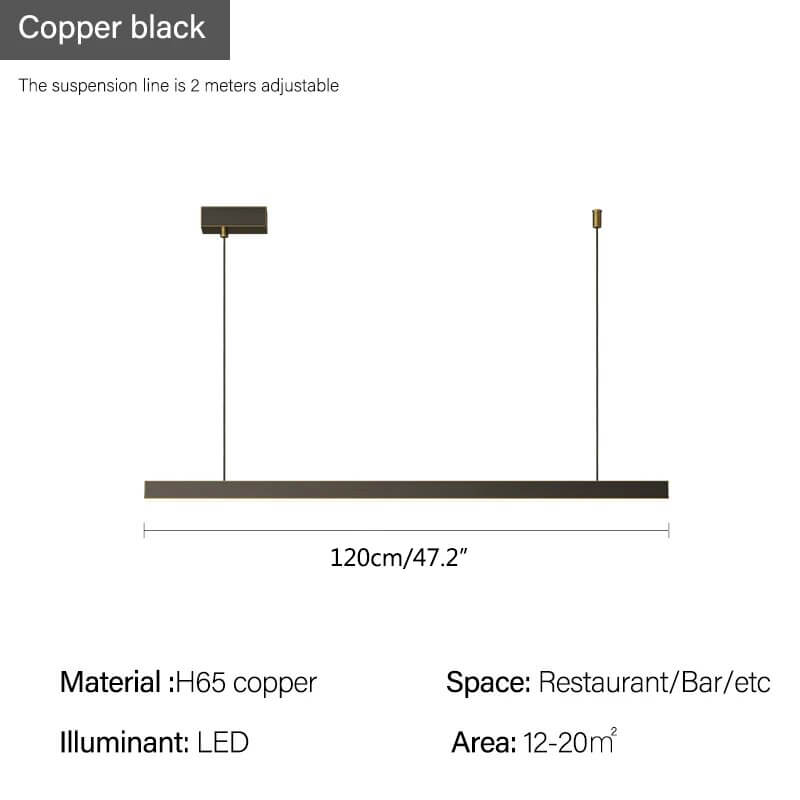 All Copper Minimalist Chandelier for Dining & Living Rooms – Copper detail 5