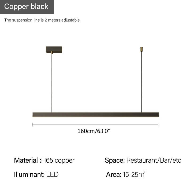 All Copper Minimalist Chandelier for Dining & Living Rooms – Copper detail 6
