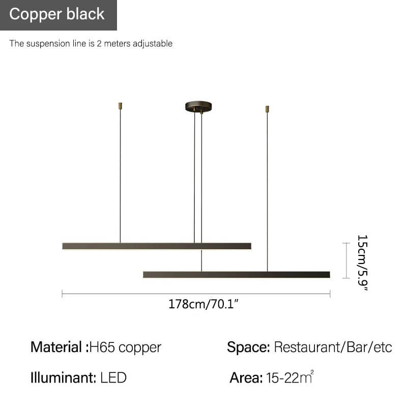 All Copper Minimalist Chandelier for Dining & Living Rooms – Copper detail 15