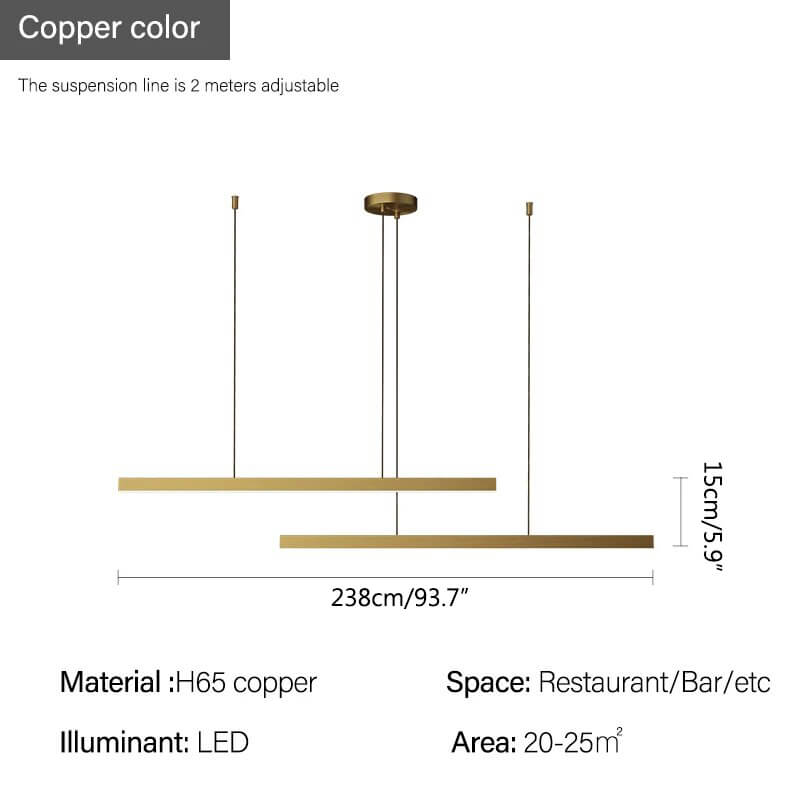 All Copper Minimalist Chandelier for Dining & Living Rooms – Copper detail 31