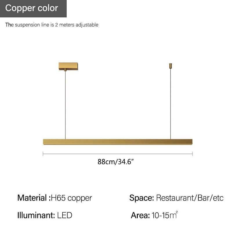 All Copper Minimalist Chandelier for Dining & Living Rooms – Copper detail 19