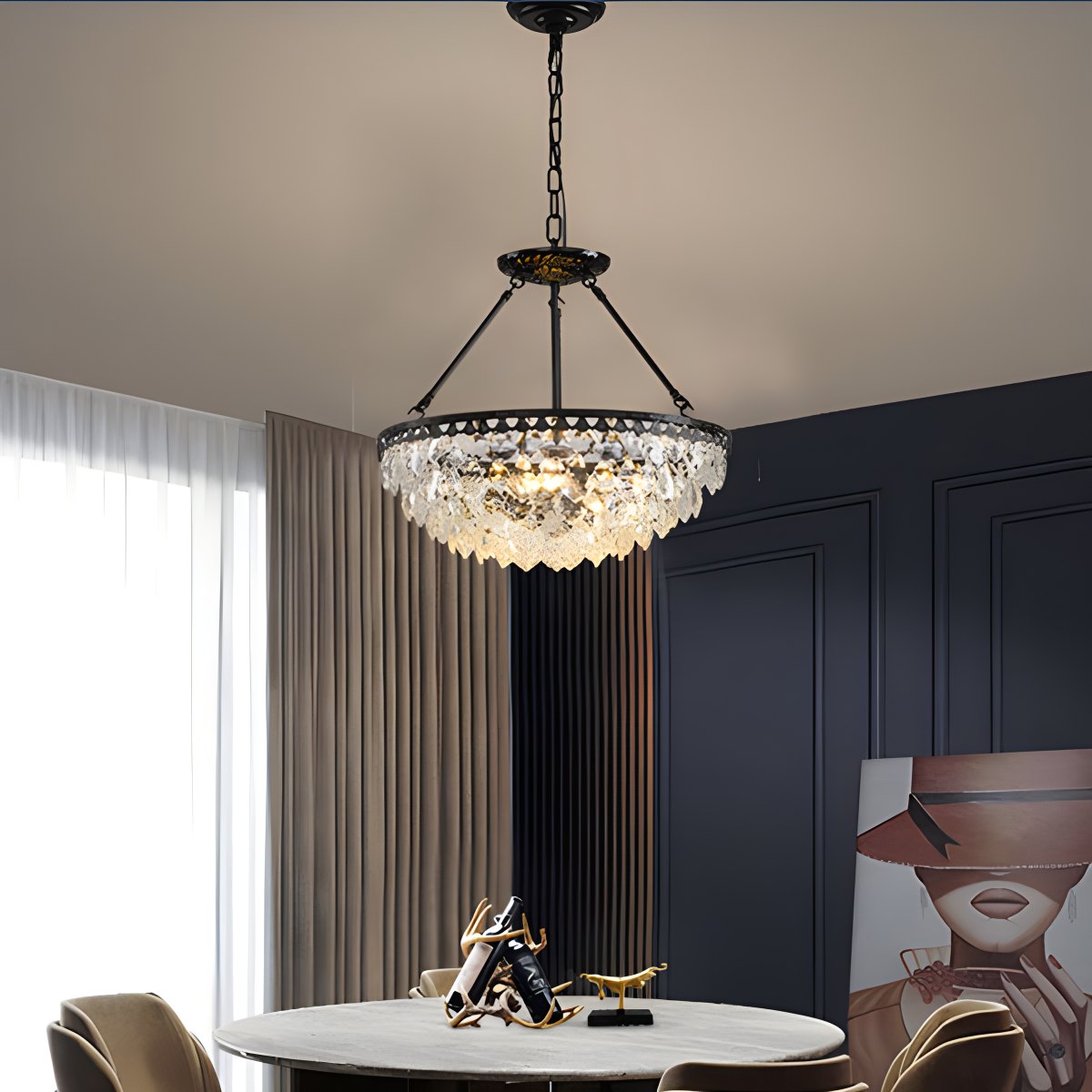Crown Crystal Led Chandelier – Crystal detail 6