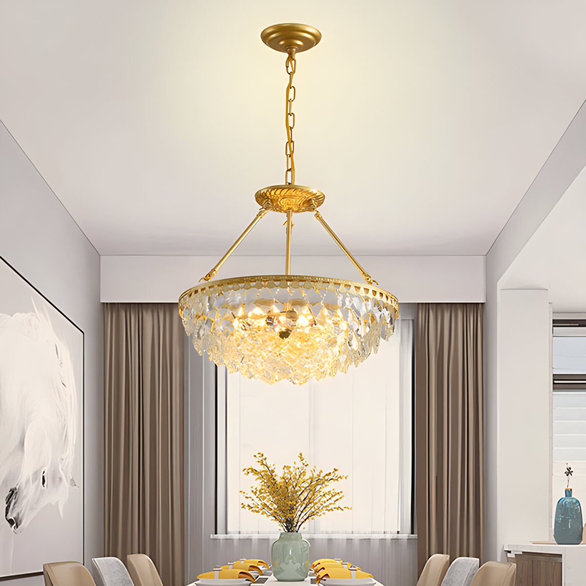 Crown Crystal Led Chandelier – Crystal detail 2