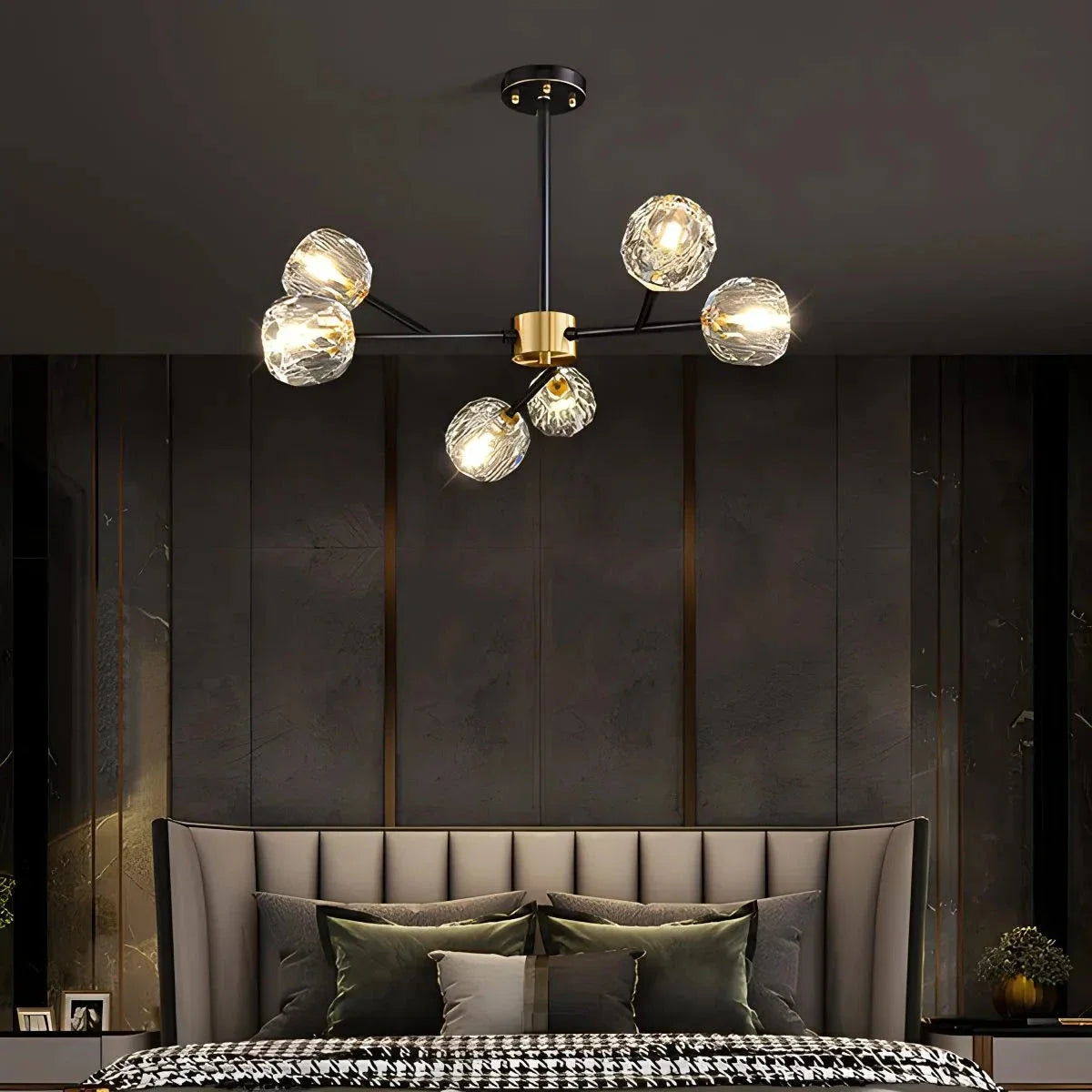 Crystal Ball Round Cluster Chandelier – Crystal detail 28