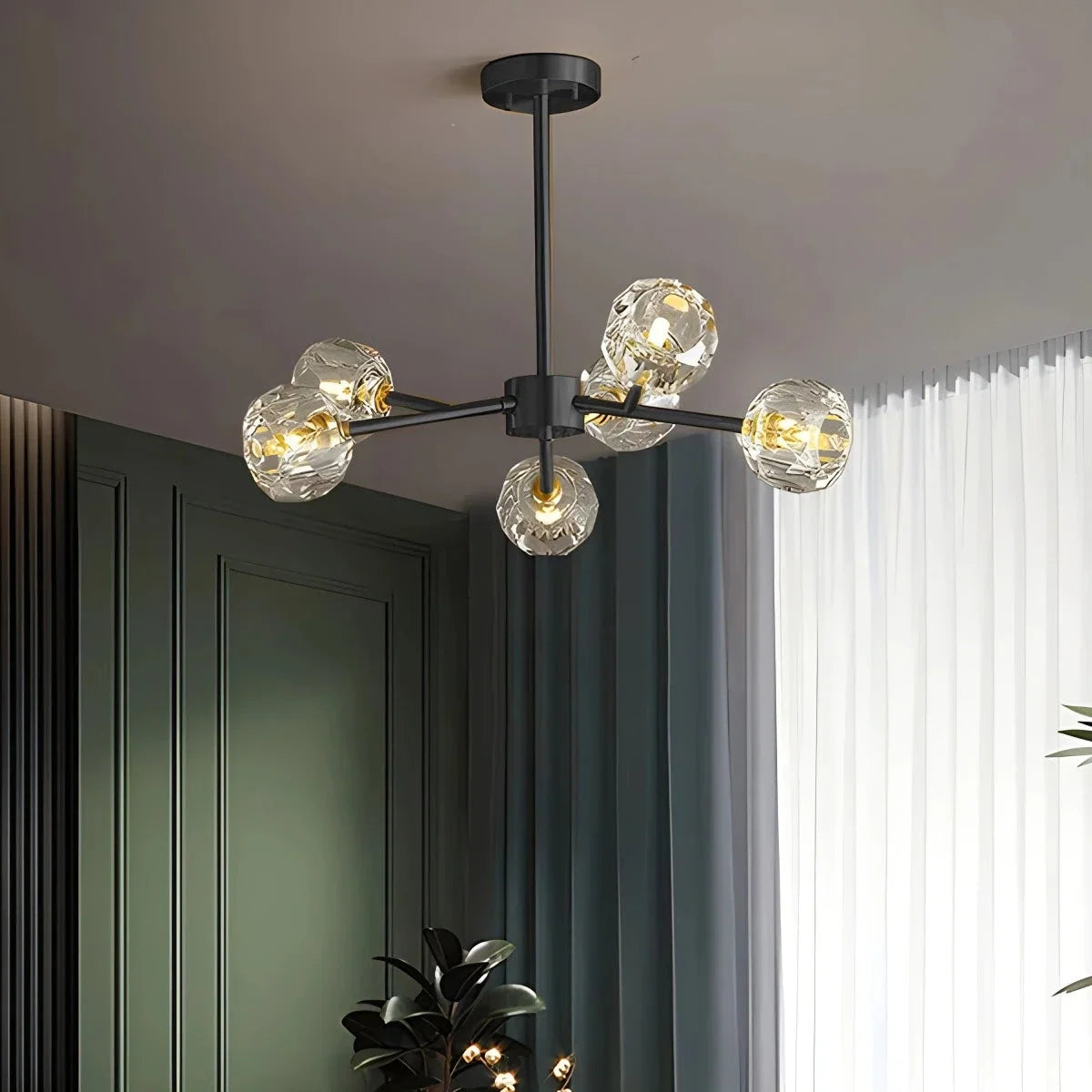 Crystal Ball Round Cluster Chandelier – Crystal detail 26