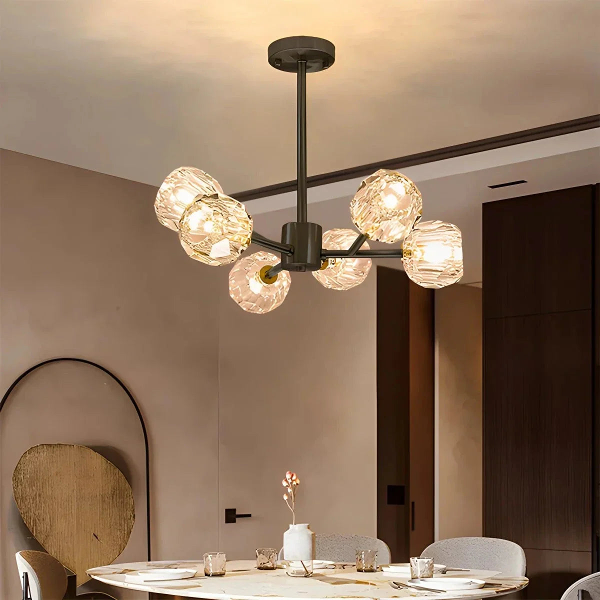 Crystal Ball Round Cluster Chandelier – Crystal detail 30