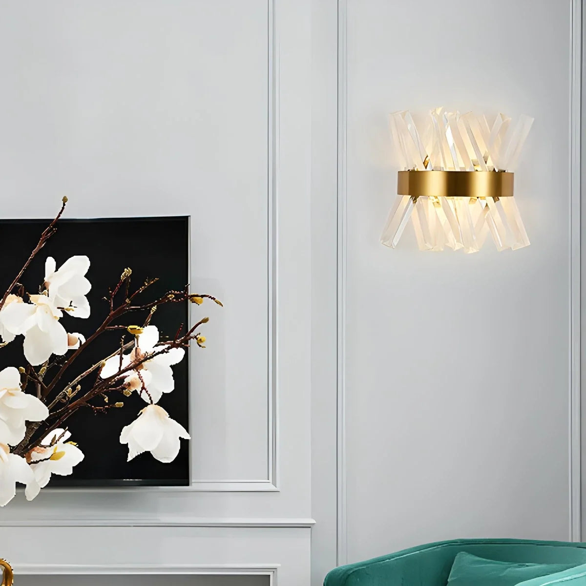 Crystal Glass Wall Sconce – Crystal detail 5