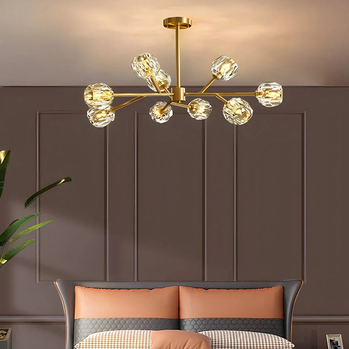 Crystal Ball Round Cluster Chandelier – Crystal detail 11