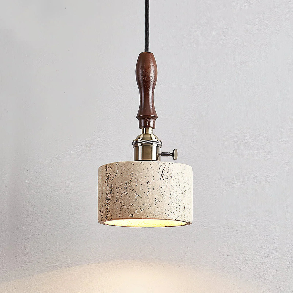 Cylinder Franciska Travertine Pendant Lamp – Travertine detail 18