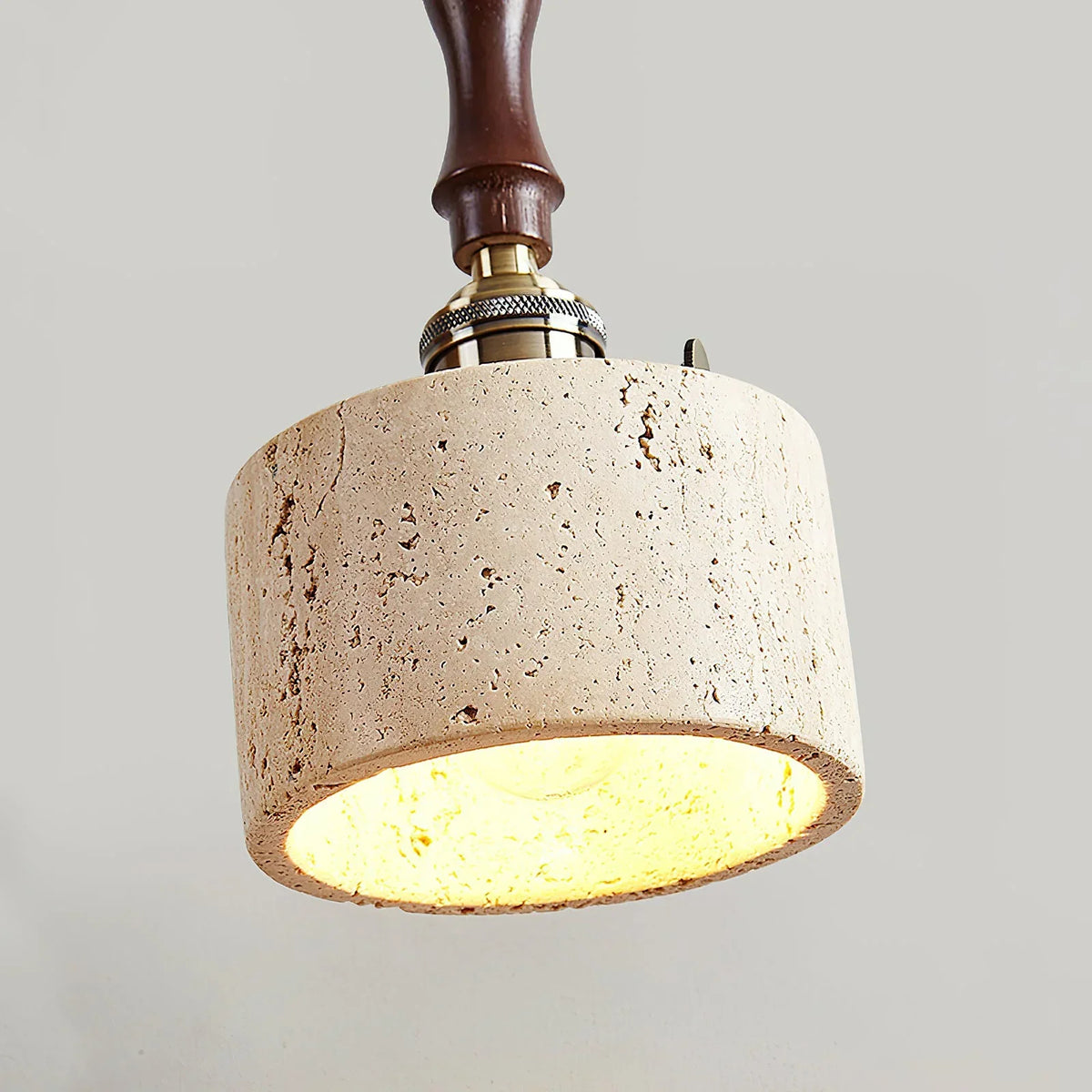 Cylinder Franciska Travertine Pendant Lamp – Travertine detail 15