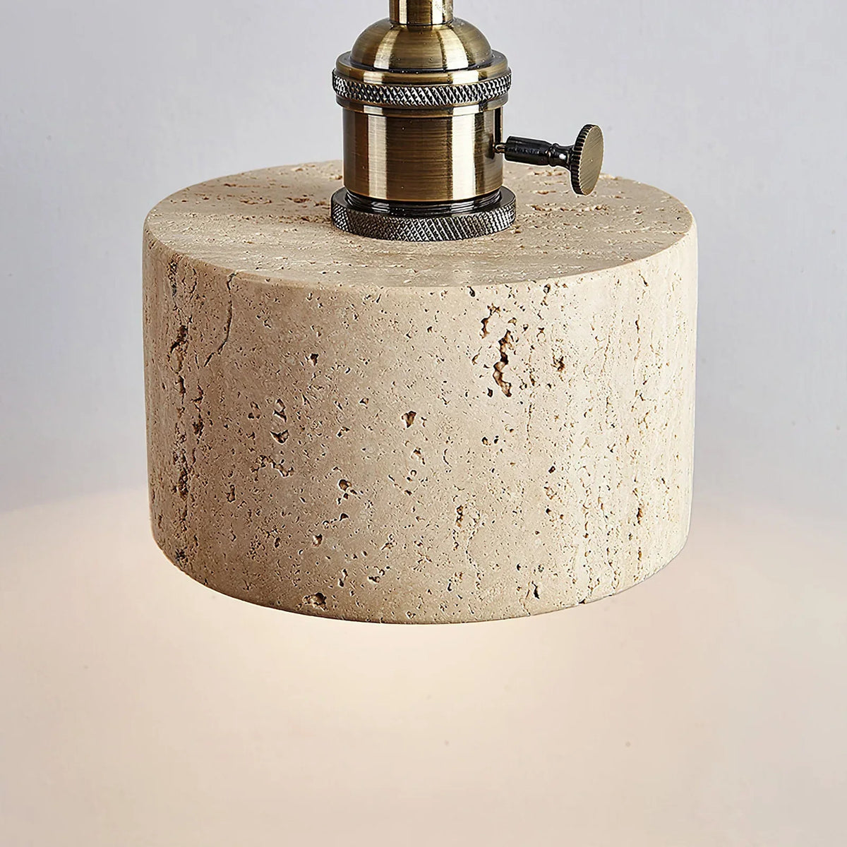 Cylinder Franciska Travertine Pendant Lamp – Travertine detail 16