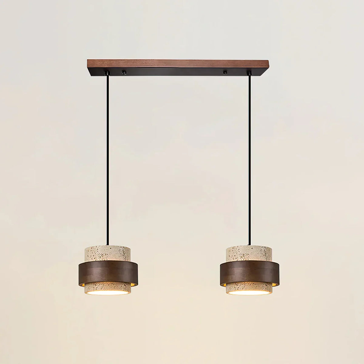 Cylinder Stonova Travertine Pendant Lamp – Travertine detail 24