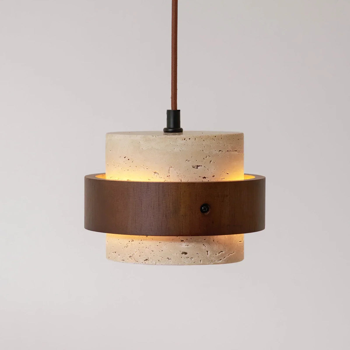 Cylinder Stonova Travertine Pendant Lamp – Travertine detail 22