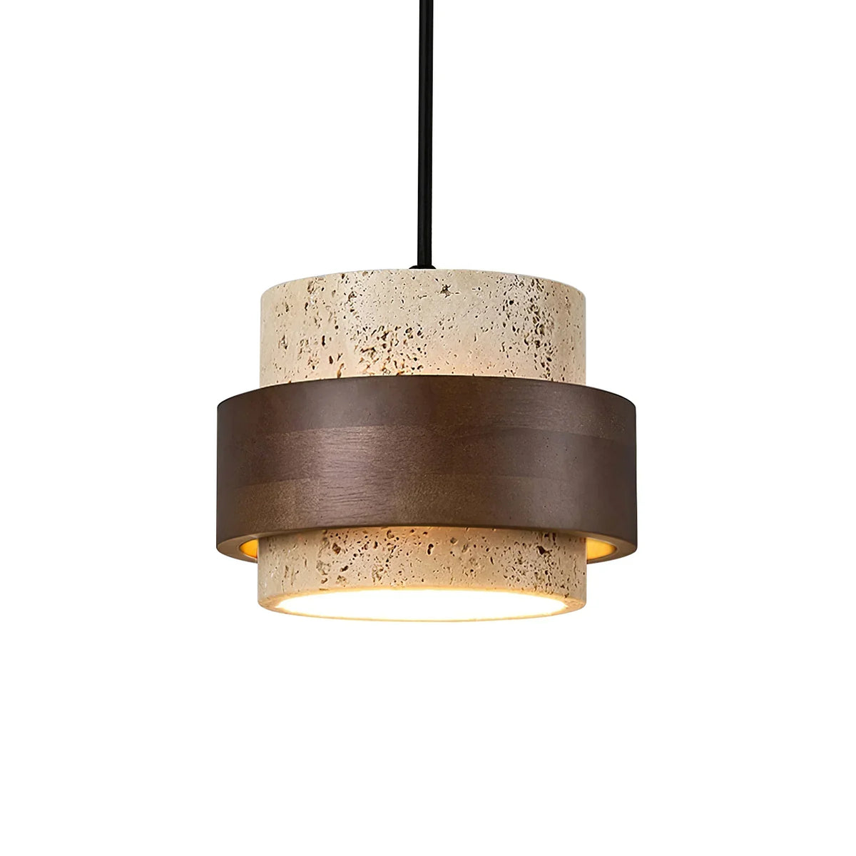 Cylinder Stonova Travertine Pendant Lamp – Travertine detail 27