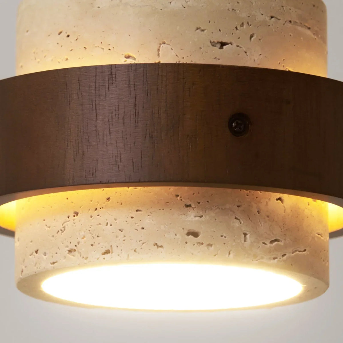Cylinder Stonova Travertine Pendant Lamp – Travertine detail 19