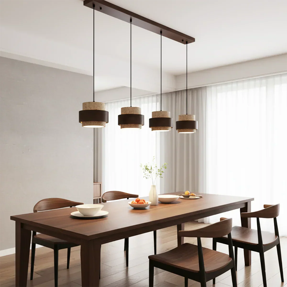 Cylinder Stonova Travertine Pendant Lamp – Travertine detail 5