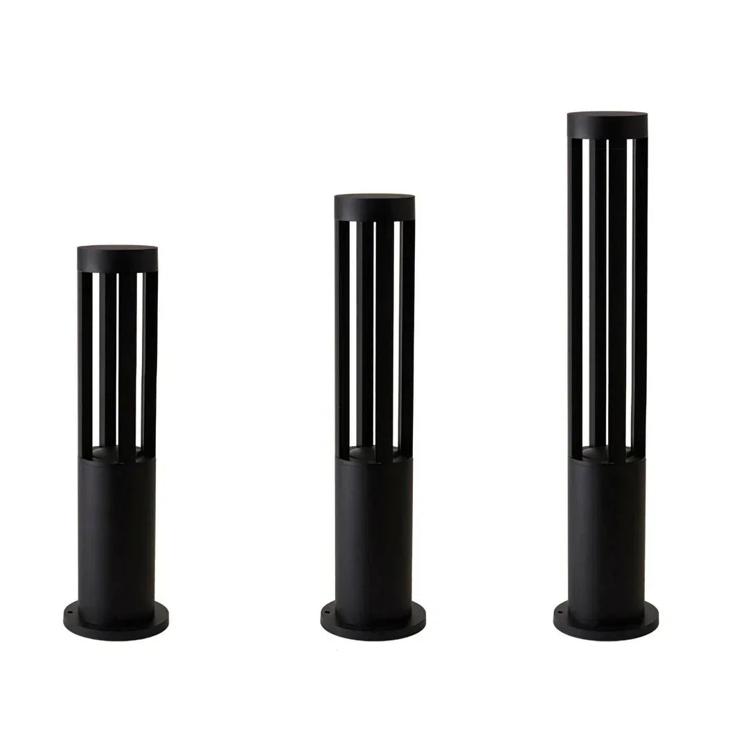 Cylindrical Black Garden Outdoor Light – detail 15