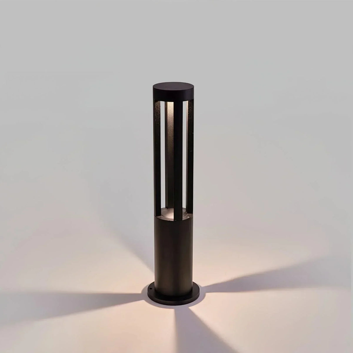 Cylindrical Black Garden Outdoor Light – detail 9