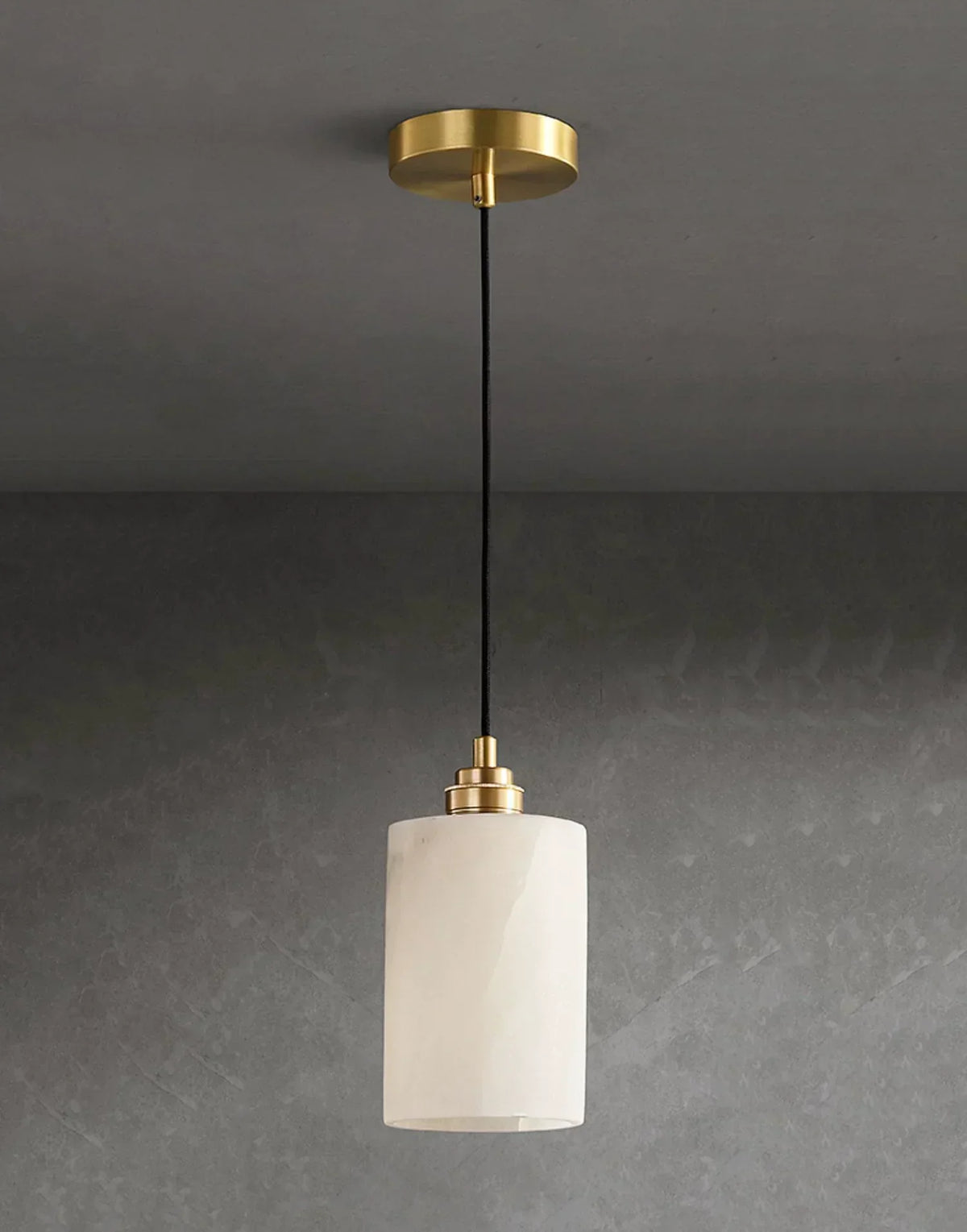 Cylindrical Alabaster Pendant Light – Alabaster detail 19