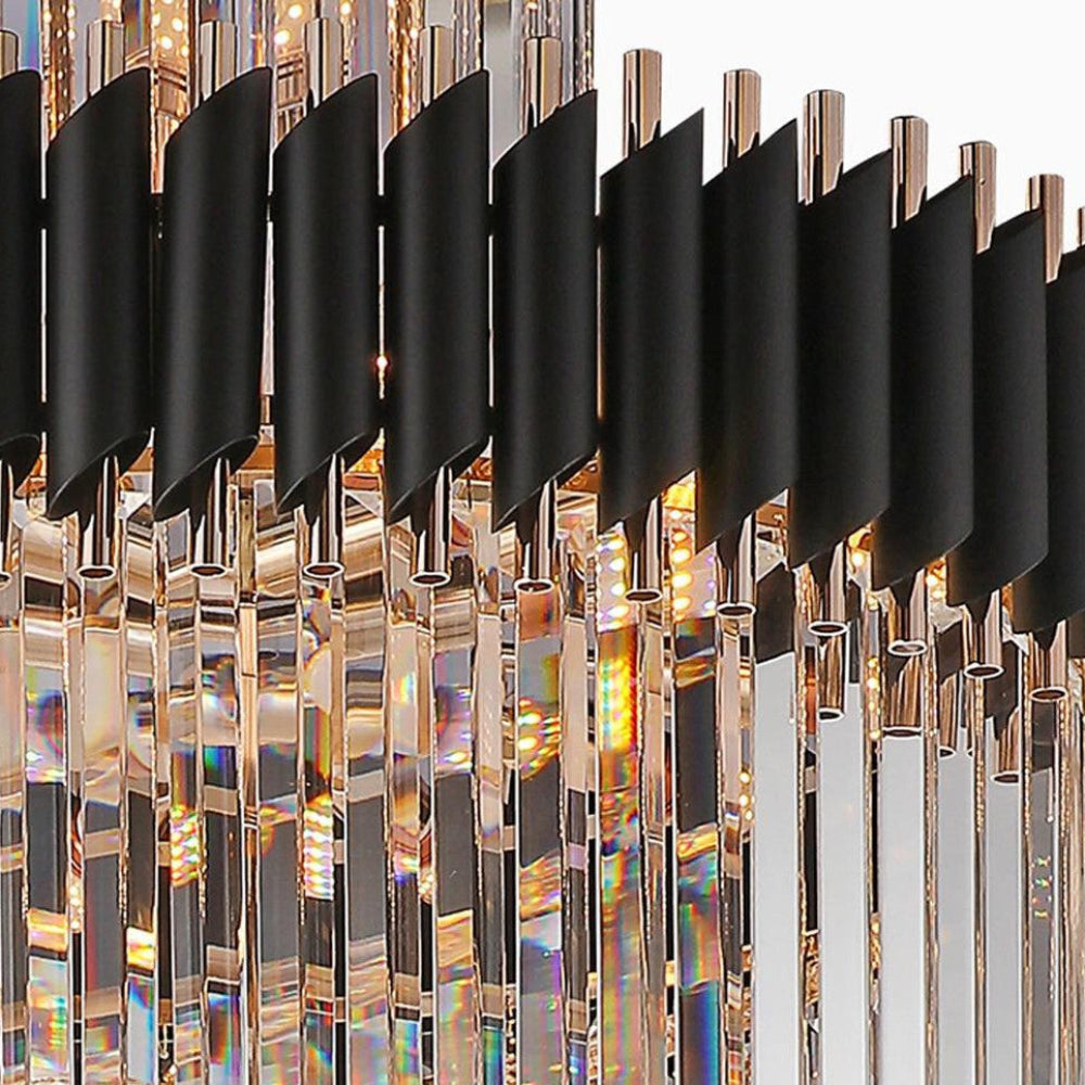 Cyrus Multiple Tier Crystal Chandelier – Crystal detail 11