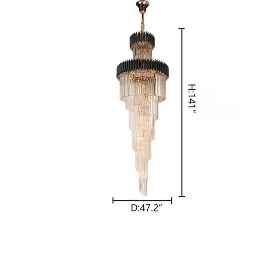 Cyrus Multiple Tier Crystal Chandelier – Crystal detail 16