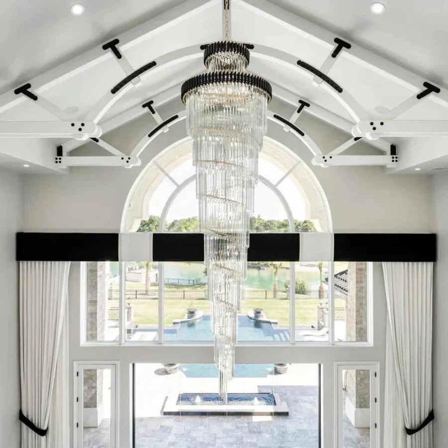 Cyrus Multiple Tier Crystal Chandelier – Crystal detail 4