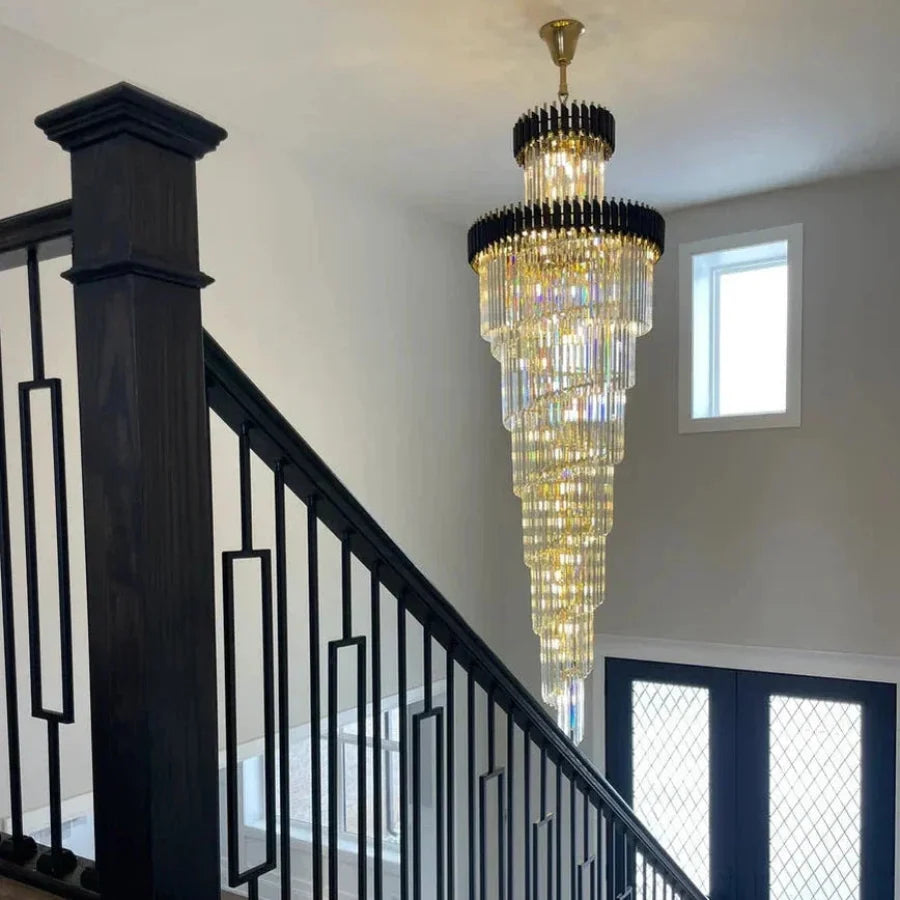 Cyrus Multiple Tier Crystal Chandelier – Crystal detail 5